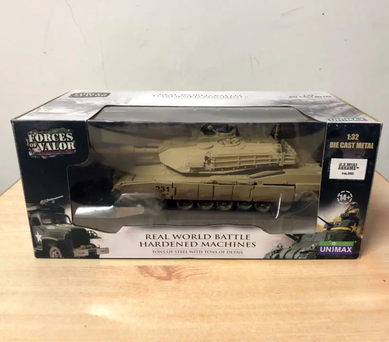 FOV 1/32 Scale Военные модели игрушки армии США M1A1 Abrams основной боевой танк литой металлический бак модель игрушка для коллекции/подарок