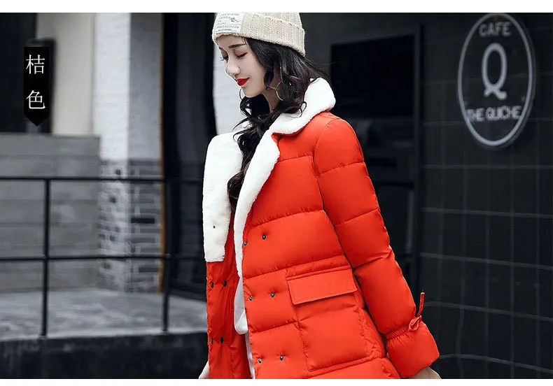 AYUSNUE Модная парка зимняя куртка Женское пальто корейский пуховик Хлопковая женская куртка одежда, парки Mujer женские пальто KJ2489