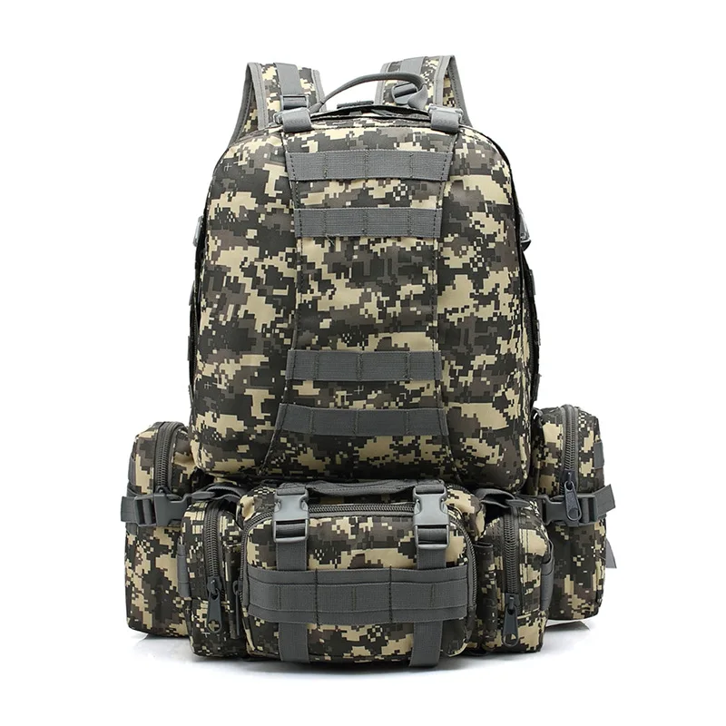 Woodland acu Outdoor Borsa Dello Viaggio Multifunzionale tan Camo Arrampicata Sportiva Da Borse Camo digital 55l Cam Cp digital Ciclismo Militare Camo Tattico od Zaino Desert black qPSnvZ0w