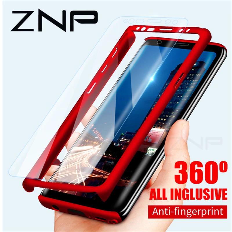 ZNP – Coque de protection de téléphone antichoc, étui de protection à 360 degrés, pour Samsung Galaxy S9, S8 Plus, Note 8, 9, S7 Edge
