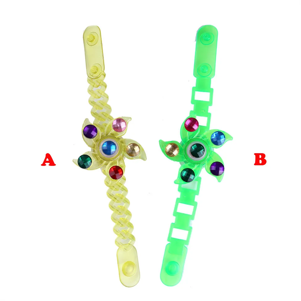 Children's Luminous Wrist Band Manual Rotating Soft Plastic Flash Gyro Bracelet Collection Funny Kids Gift Toy Christmas YE12.14 Children's Luminous Wrist Band Manual Rotating Soft Plastic Flash Gyro Bracelet Collection Funny Kids Gift Toy Christmas YE12.14
