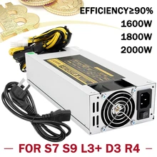 Leory 1600W/1800W/2000W Mining Power Supply Power Mining Machine Mining Rig for ETH BTC Coin For S7 S9 L3+ D3 R4