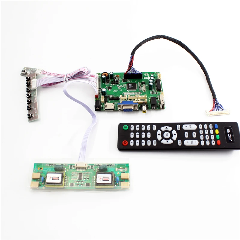 TSUX9 V2.0 аудио VGA AV USB HDMI совместимых с ЖК-дисплей плата контроллера 1600X900 20 дюймов