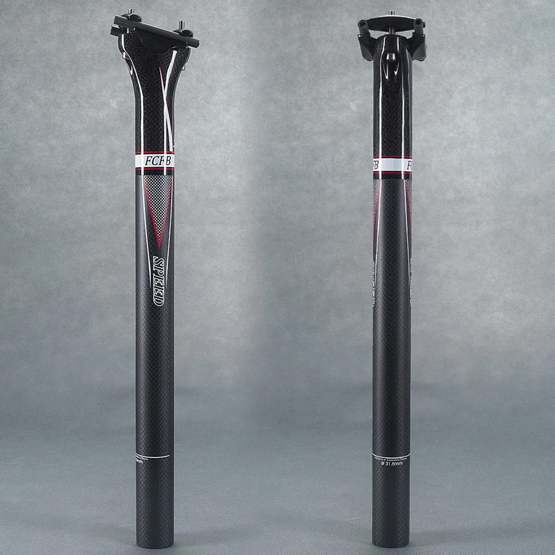 

2017 NEW FCFB 3K seat post matt + glossy seatpost bike full carbon fiber seatpost double nail 189g road mtb bike seatpost
