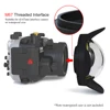 Seafrogs 67mm Thread Interface Dome Port Waterproof Wide Angle Dome Lens For SF -PH-02 Phone Housing Olympus TG4/5/6 Case 4