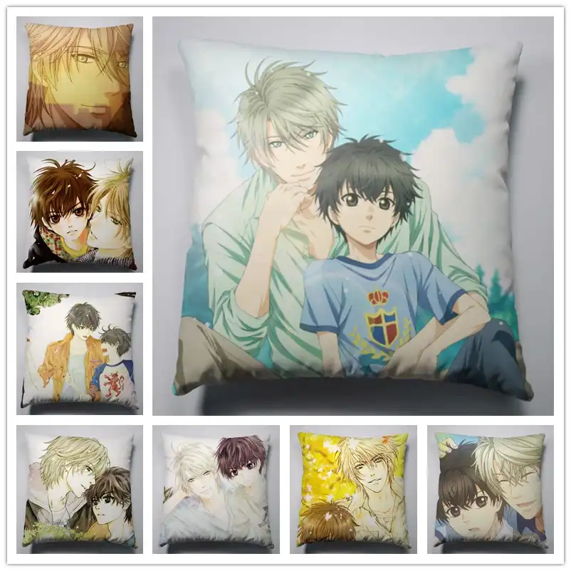Anime Manga Super Lovers Silk Pillowcase40x40cm Cushion Pillow Case Cover Seat Bedding 002 Pillow Case Pillow 40x40cmanime Pillow Cushion Aliexpress
