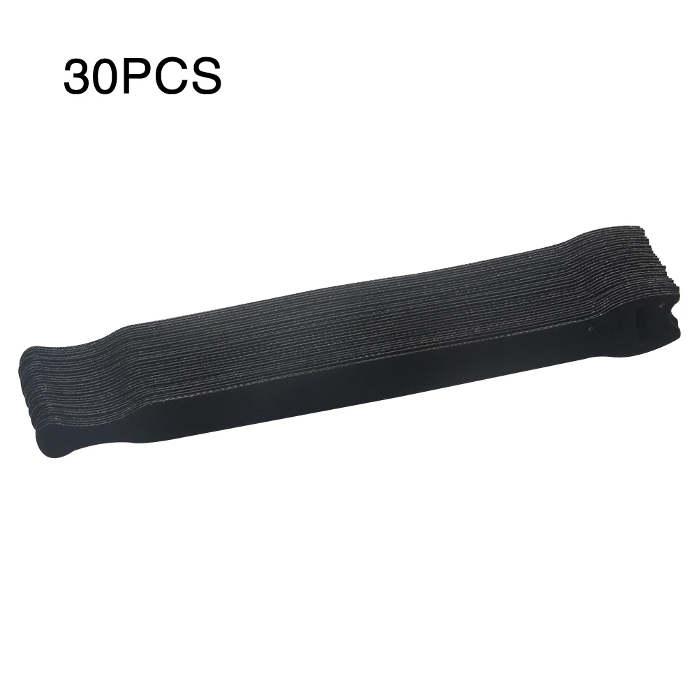 

30 Pcs Loop Cable Cable Ties Cable Management Fastener Back To Back Stick Straps Magic Sticker Reusable Nylon Hook Loop