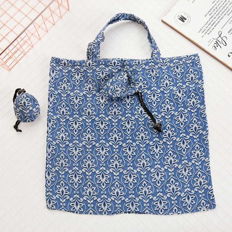 

New Women New Foldable Handy Shopping Bag Reusable Tote Casual Pouch Recycle Storage Handbags Home Storage Organization Bag