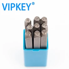 9 шт 4 мм стального тиснения. Сталь кодовый штамп