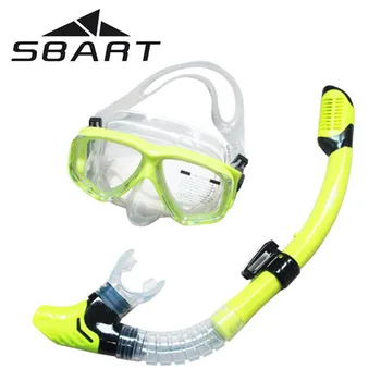 

SBART Scuba Diving Equipment Diving Mask Equipment Full-dry Snorkel Anti-Fog Swimming Snorkeling Diving Glasses Goggle