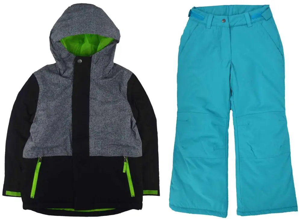 Детский лыжный комплект, зимняя утепленная водонепроницаемая куртка, одежда для альпинизма, зимний костюм для мальчиков и девочек - Цвет: Photo Color