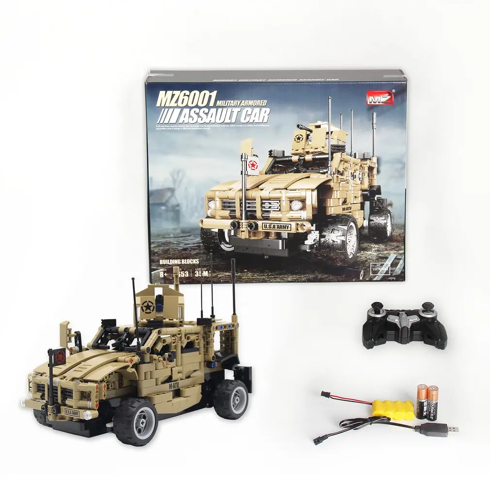 

652pcs Model Building Blocks Explosion-proof Police Assault Car Children Plastic Toys For Children Gift Buidling Blocks Bricks