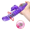 G Spot Rabbit Vibrator Rechargeable Rotation 12 Speeds Waterproof Sexy Vibrating Vibe Sex Toys for Women 1