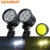 Doppi Colori del motociclo del led del faro Nebbia DRL della lampada ha condotto la luce auto Universale Moto ATV lampadina di Alta Luminosità Giallo bianco 12 V