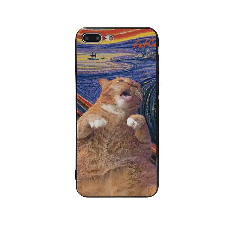 Babaite Забавный чехол для телефона Leonardo da Vinci Mona Lisa Pat Cat для Apple iPhone 8 7 6 6S Plus X XS MAX 5 5S SE XR Чехол для мобильного телефона s - Цвет: A3