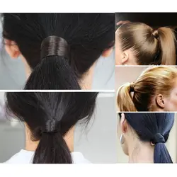 Эластичные модная повязка для волос Корейский парик волос хвост держатели косы волосы твист резинкой повязка на голову