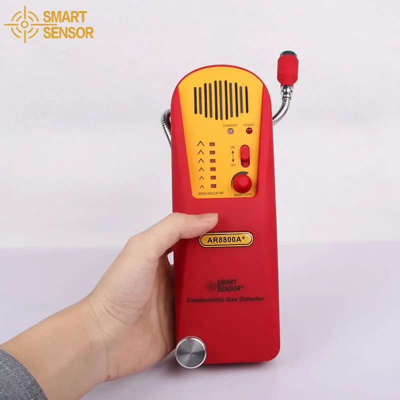 Smart Sensor AR8800A+ Combustible Gas Leak Tester Natural Gas Test Methane Gas Detector Coal Gas Detector + Lithium Battery Smart Sensor AR8800A+ Combustible Gas Leak Tester Natural Gas Test Methane Gas Detector Coal Gas Detector + Lithium Battery
