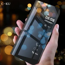 

Flip Stand Smart Clear View 360 Case for Huawei Honor Note 10 9i Plus Play V10 9 Lite Nova 3 3i Y5 Y6 Y7 Prime P20 2018 Cover