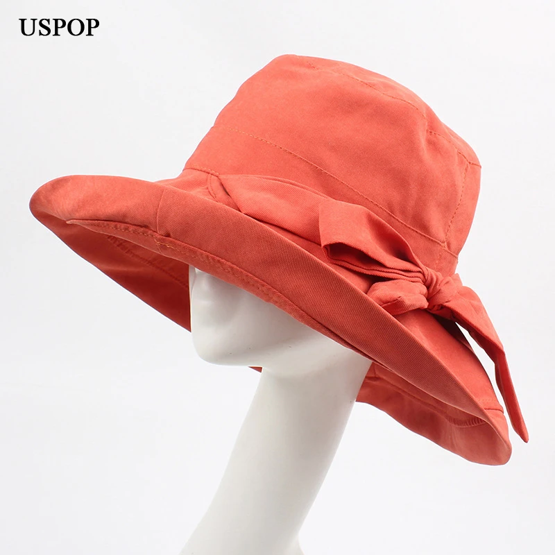 women's soft brim cotton sun hat