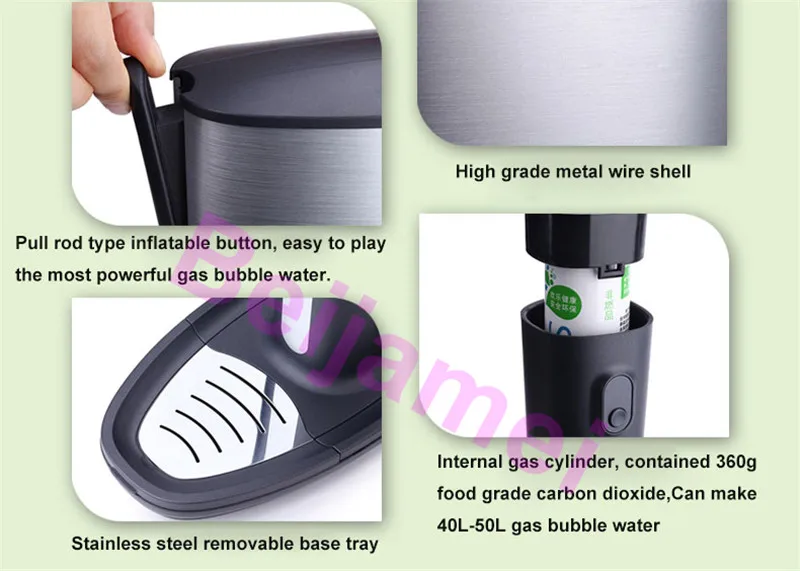  Beijamei Portable Homemade Soda Water Machine Coommercial Soda Maker Bubble Generator Machine Small
