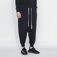 Мужские брюки новые мужские повседневные Хип-хоп свободные спортивные брюки из Харлана Джоггеры мужские s брюки плюс размер 3XL