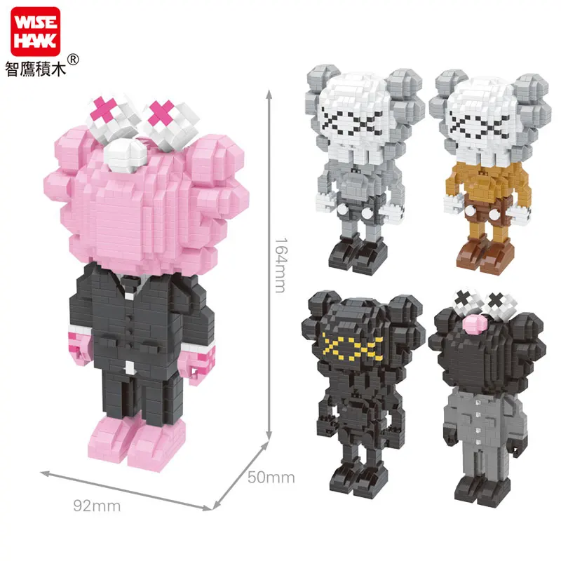 

Wisehawk Nanoblock Figures Sesame Street Building Block 3D Assembled Model Toys Art Accessories Collect Gift