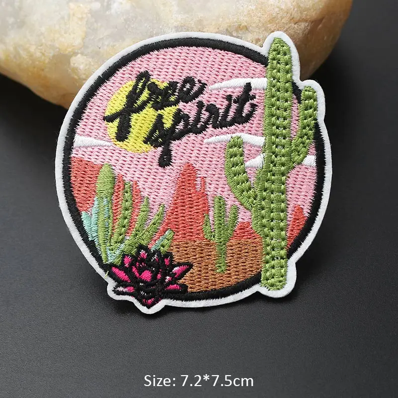 Лунный лес животное вышитые патчи железо на для одежды колпачок DIY полосы аппликация Одежда значки-наклейки персонализированное