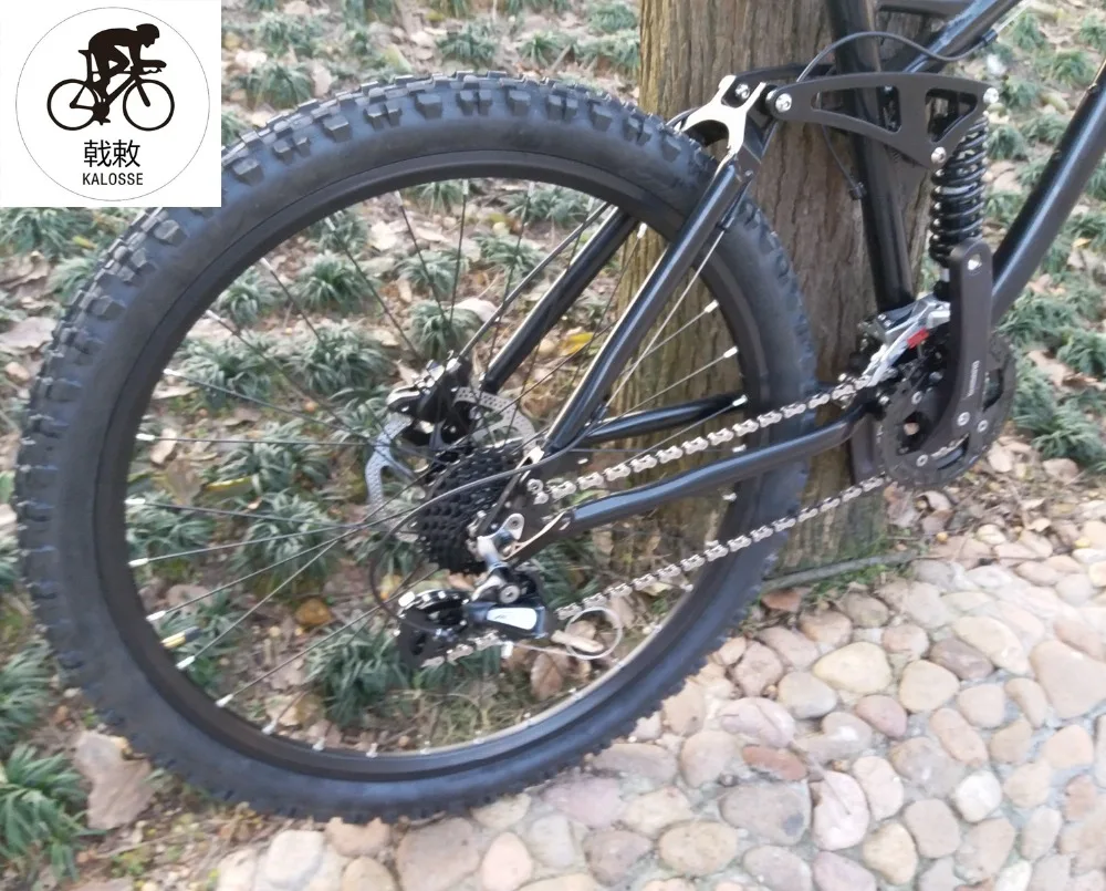 Discount Kalosse 3X9S aluminum alloy Soft-tail frame M4000 Hydraulic brakes mountain bicycle 26*2.35inch 27 speed 13 Discount Kalosse 3X9S aluminum alloy Soft-tail frame M4000 Hydraulic brakes mountain bicycle 26*2.35inch 27 speed 13