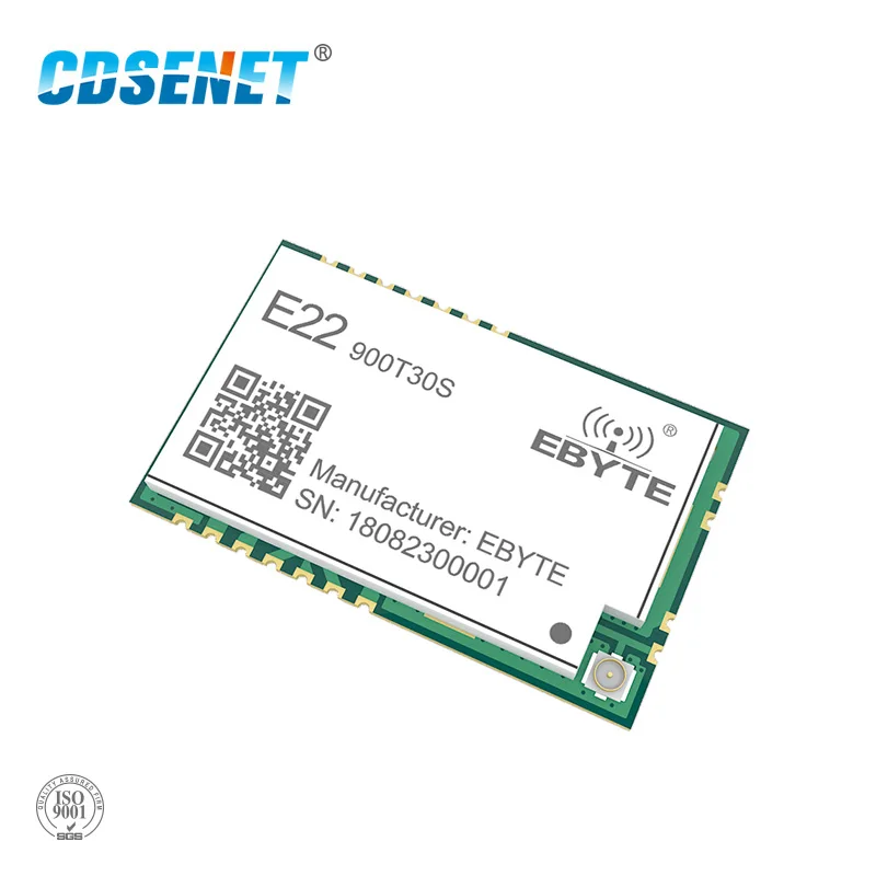 SX1262 LoRa 868MHz 915MHz 30dBm SMD беспроводной приемопередатчик E22-900T30S IPEX отверстие для штампа 1W дальние расстояния TCXO передатчик приемник