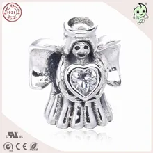 Nueva Llegada de la Alta Calidad de Invierno Colección 925 Corazón de Plata Del Encanto Del Ángulo de Montaje Europea Famosa Marca de Pulsera de Plata