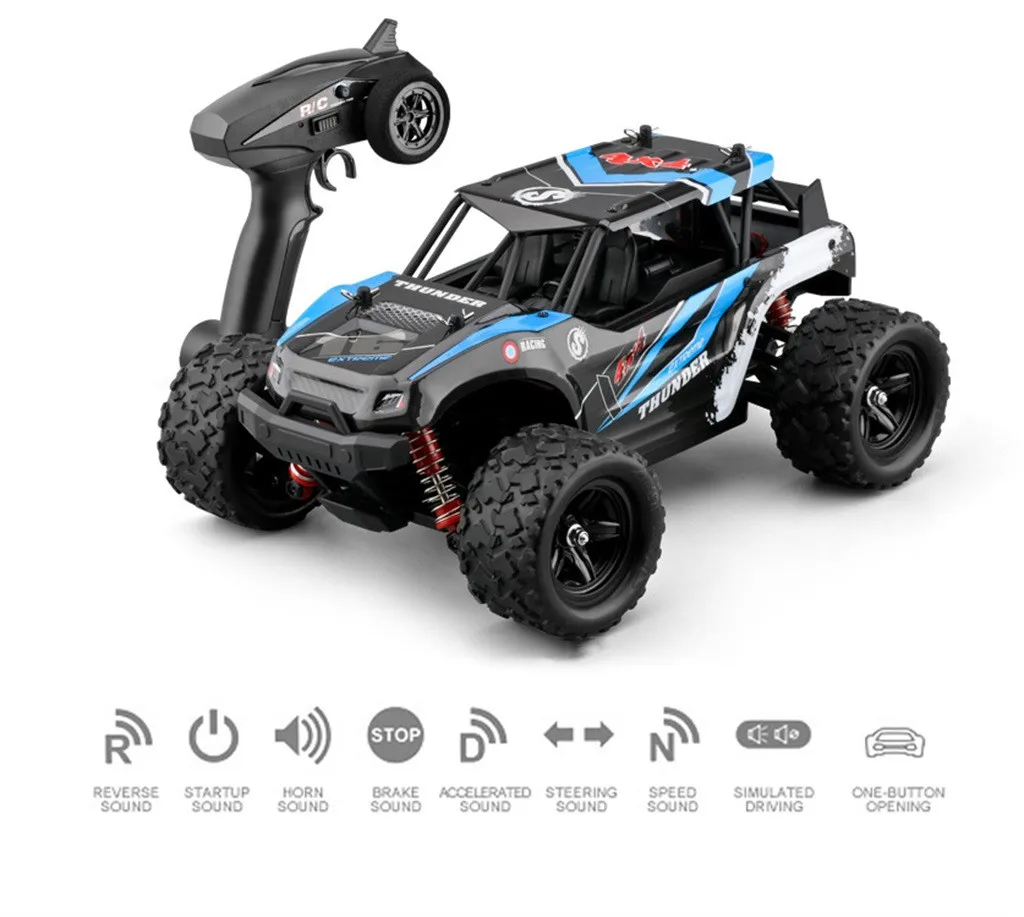 50 км/ч 1/18 Масштаб RC Автомобиль 2,4G 4WD высокая скорость Быстрый дистанционный контроль Большой трек