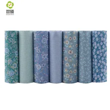 Shuangshuo Flora& stripeTissus хлопчатобумажная ткань Лоскутная Ткань Жир четверть пряди Ткань для шитья кукольных салфеток 40*50 см 7 шт./лот