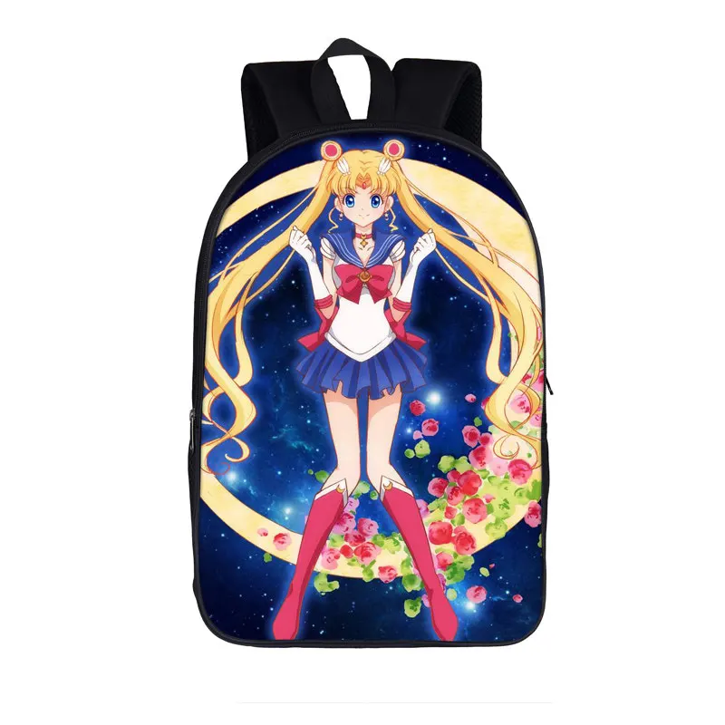 Японский аниме Сейлор Мун принт рюкзак для девочек-подростков детские школьные сумки мультфильм луна Дети школьный рюкзак сумки для книг - Цвет: 16sailormoon012