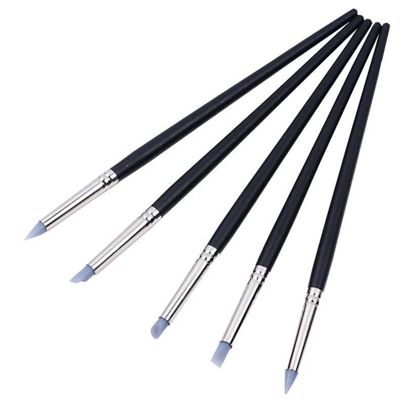 

Polymer Clay Tools Soft Silicone Clay Sculpture Color Shapers 5Pcs Pottery Ceramics Tool Modelling Shaper Tools Hobby Craft