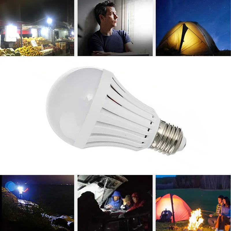 

E27 LED Lamps 5W 7W 9W 12W 15W Emergency Bulb Rechargeable 220V LEDs Lights AI88