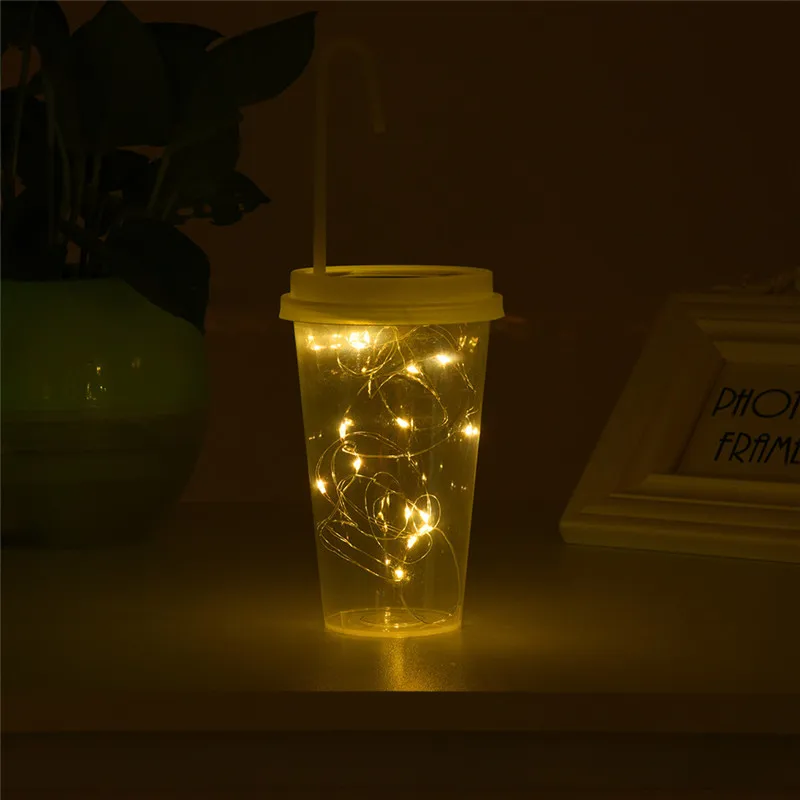  Solar Powered 15 LED String Light Fairy Lid Bottle Cap Lamps Decor Arranging Props LED LIGHT SET lichterkette 40JA1624