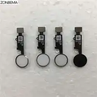 ZONBEMA 50pcs/lot High quality Home button with Flex Cable Ribbon assembly For iPhone 7 8 Plus 4.7" 5.5" Replacement Part