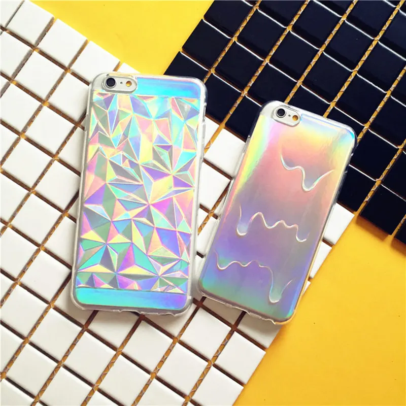 SWEES Holographic Phone Case For IPhone X 6 6S 7 8 Plus Bling Glitter