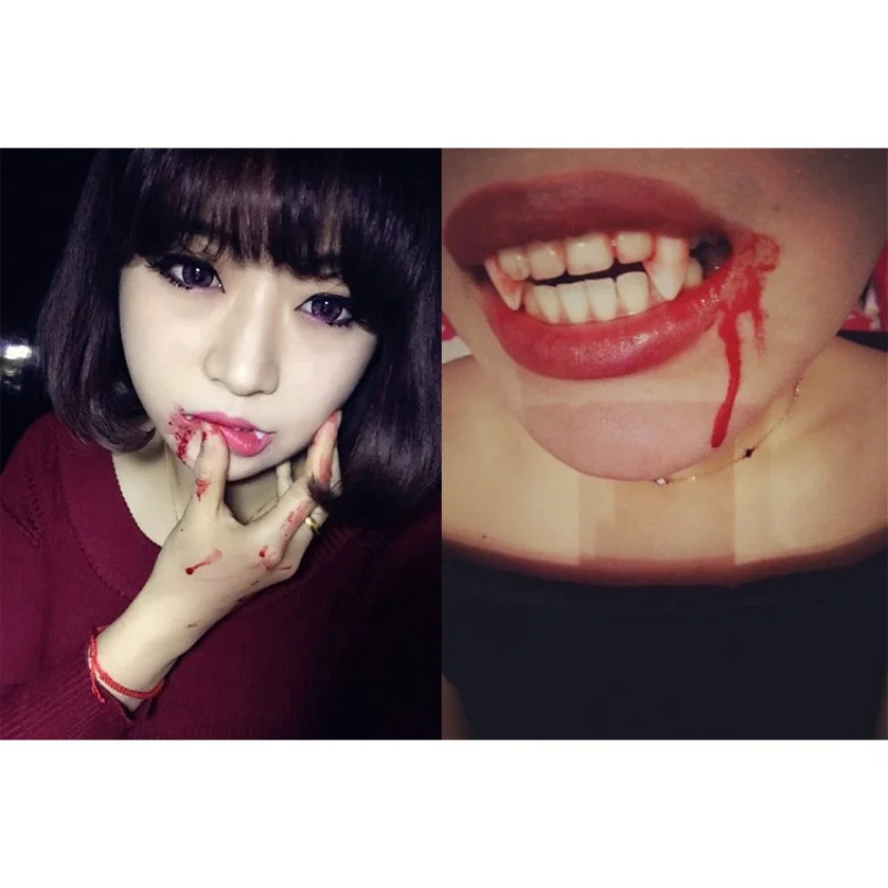 halloween teeth vampire dental tooth fangs clown devil zombie horrific props diy decorations dentures fun