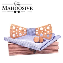 Деревянный галстук-бабочка галстуки для мужчин gravata cravate homme подарки для мужчин бабочка Карманный платок галстук набор галстук-бабочка bois