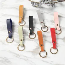 Real Cow Genuine Leather Car Key Chain Women Men Key Chains for Key Rings Holder Purse Pendant Trinket Bag Charm Accessories latest fashion genuine leather rodeo pony charm for women s bag new horse bag charm 2 side bicolor pm 13 10 cheap purse charm