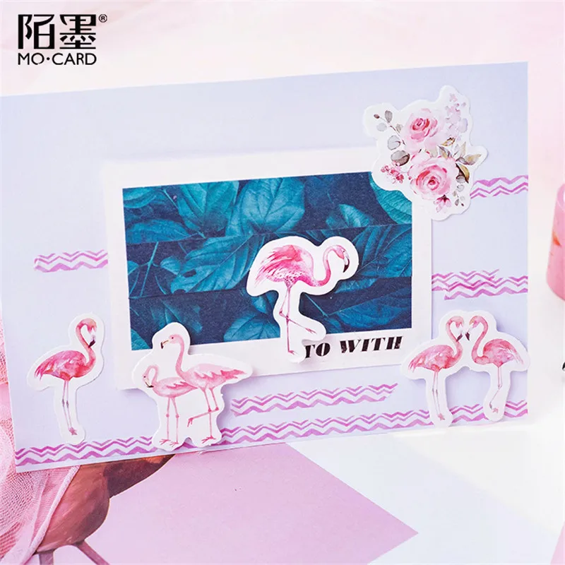 1 шт. kawaii блокнот Канцтовары милый Фламинго планировщик с узором бумага для