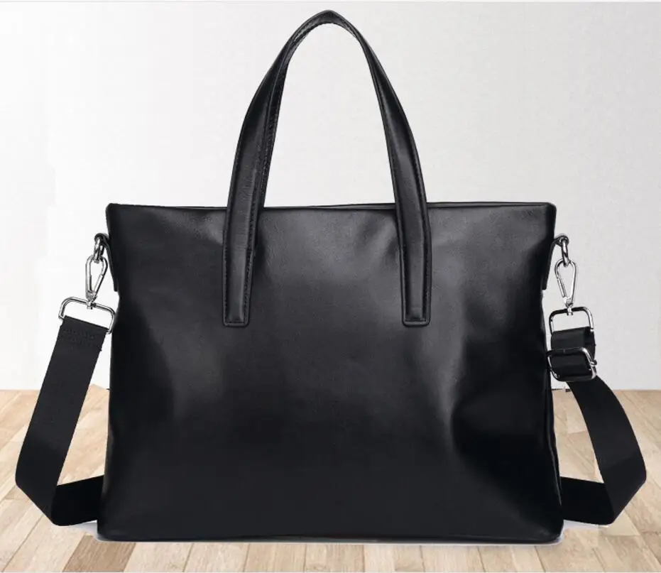 

New men's leather business briefcase Messenger bag top layer cowhide handbag computer bag