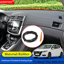 QCBXYYXH автомобиль-Стайлинг резиновые анти-Шум Звукоизолированные пыле приборной панели автомобиля Лобовое стекло щеточное для Nissan Tiida 2008- 2018