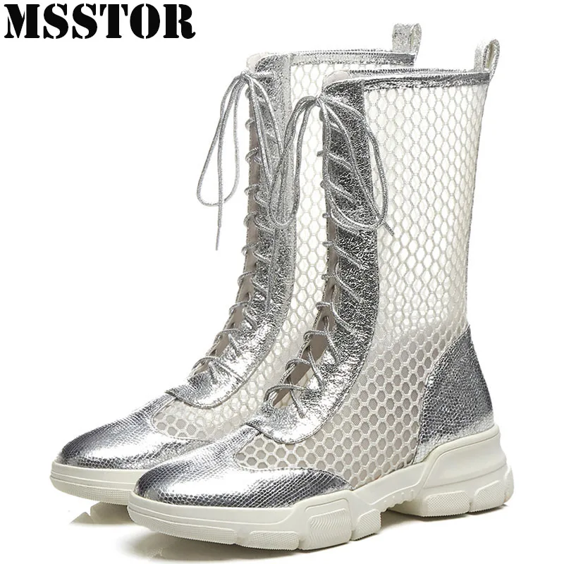 

MSSTOR Summer Breathable Mesh Casual Shoes Woman Brand Athletic Walking Women's Sport Shoes Fashion Ladies Sneakers Running