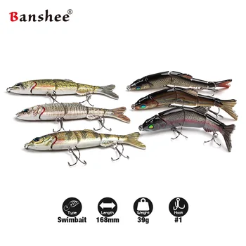 

Multi Jointed Sinking Swimbait VMJM05-6.5 Artificial Hard bait fishing carp Fishing lure fishing Tackle Treble Hook peche leurre