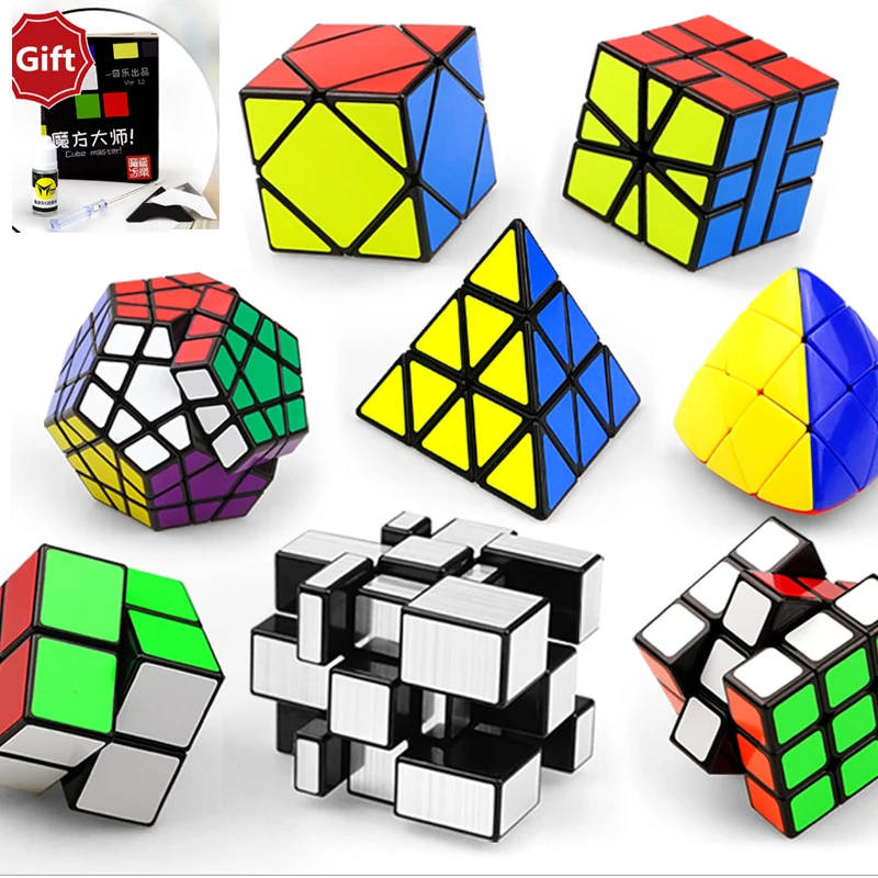 

8 PCS Magic Speed Cube 2x2x2 3x3x3 Puzzle Speed Cube SQ1 Skew Cubo Educational Learning Toys For Child Christmas Gifts