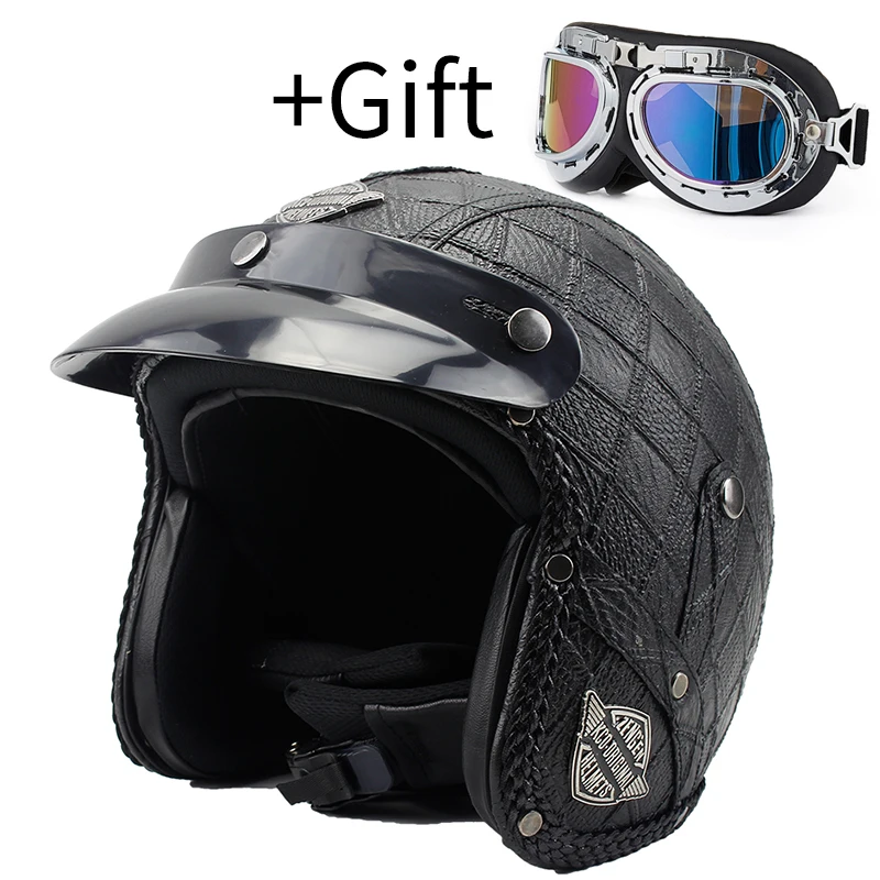 VOSS Motorcycle Helmet Motorcross Full Face Vintage Helmet For Scooter