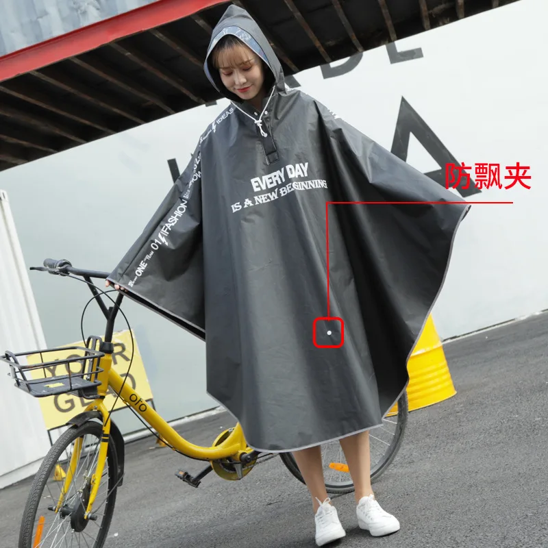 Bicycle Raincoat Women Bike Poncho Lady Riding Single Student Adult