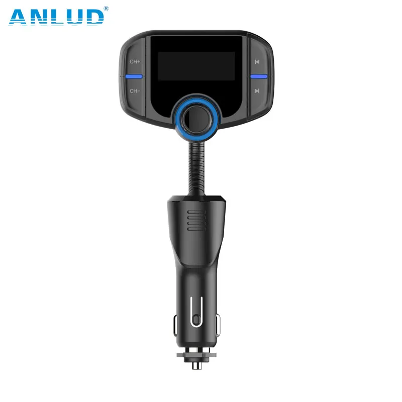 ANLUD Bluetooth FM передатчик QC3.0 двойной USB автомобиль Быстрая зарядка Handsfree